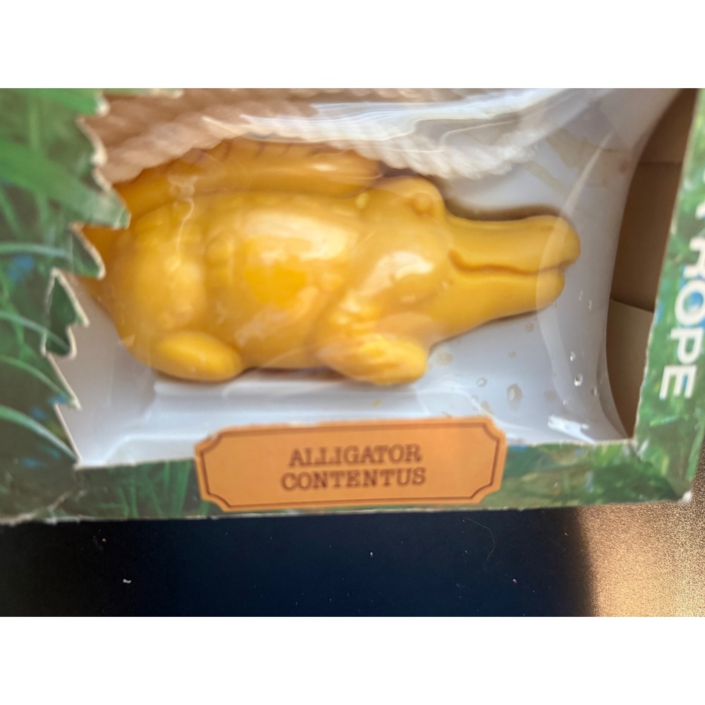 RARE Vintage Ben Rickert Jungle Soap on a Rope Alligator Contentus 6 oz  New